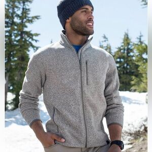 L.L.Bean full zip gray jacket